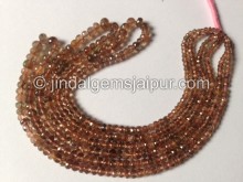 Pink Andalusite Far Faceted Roundelle Beads